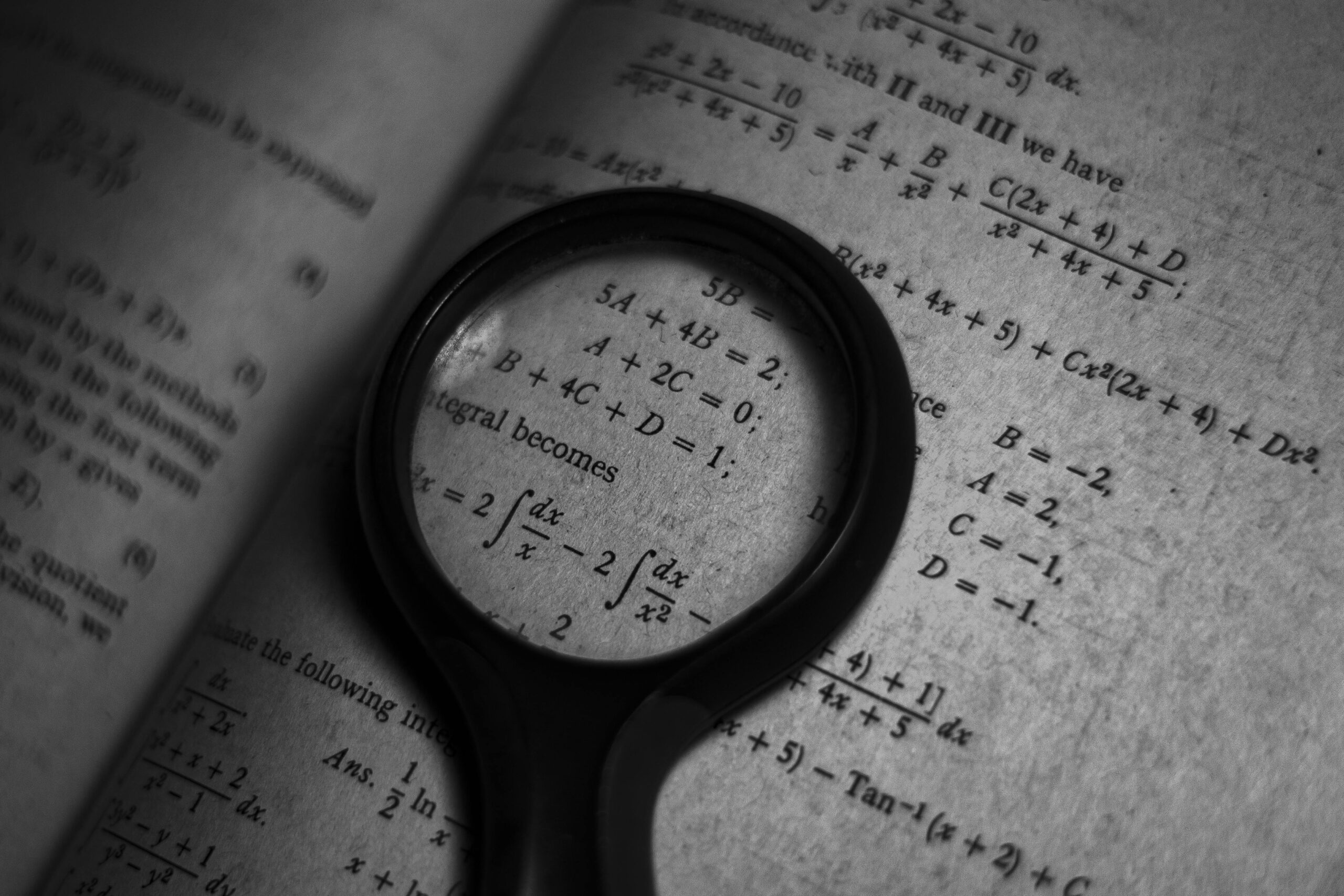 Mathematical formula in a textbook. 