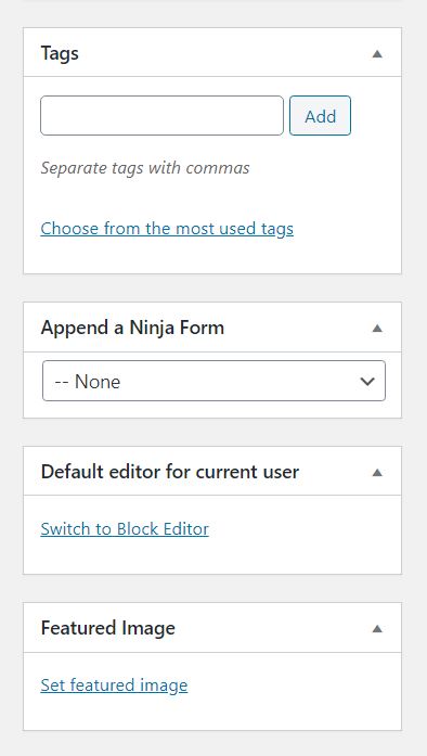 Switch to block editor option in WordPress Classic Editor