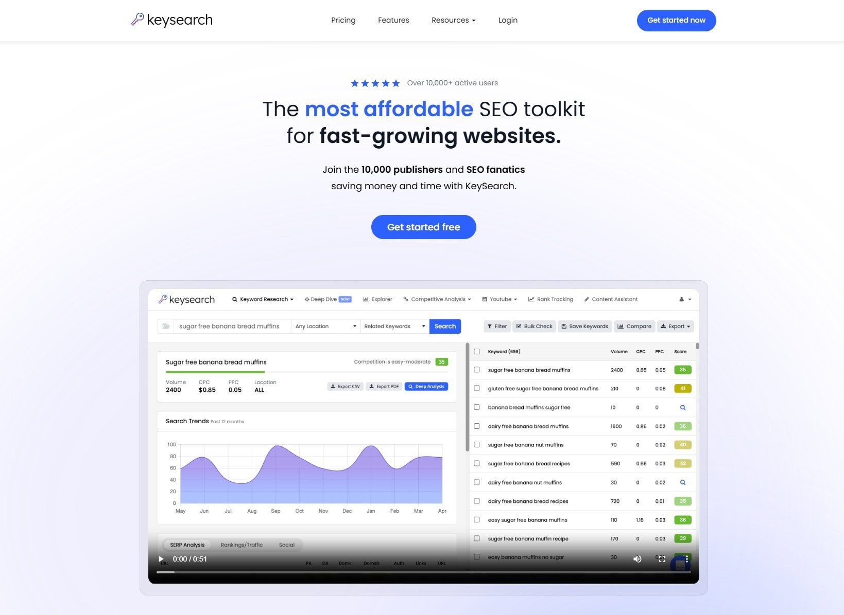 KeySearch Homepage