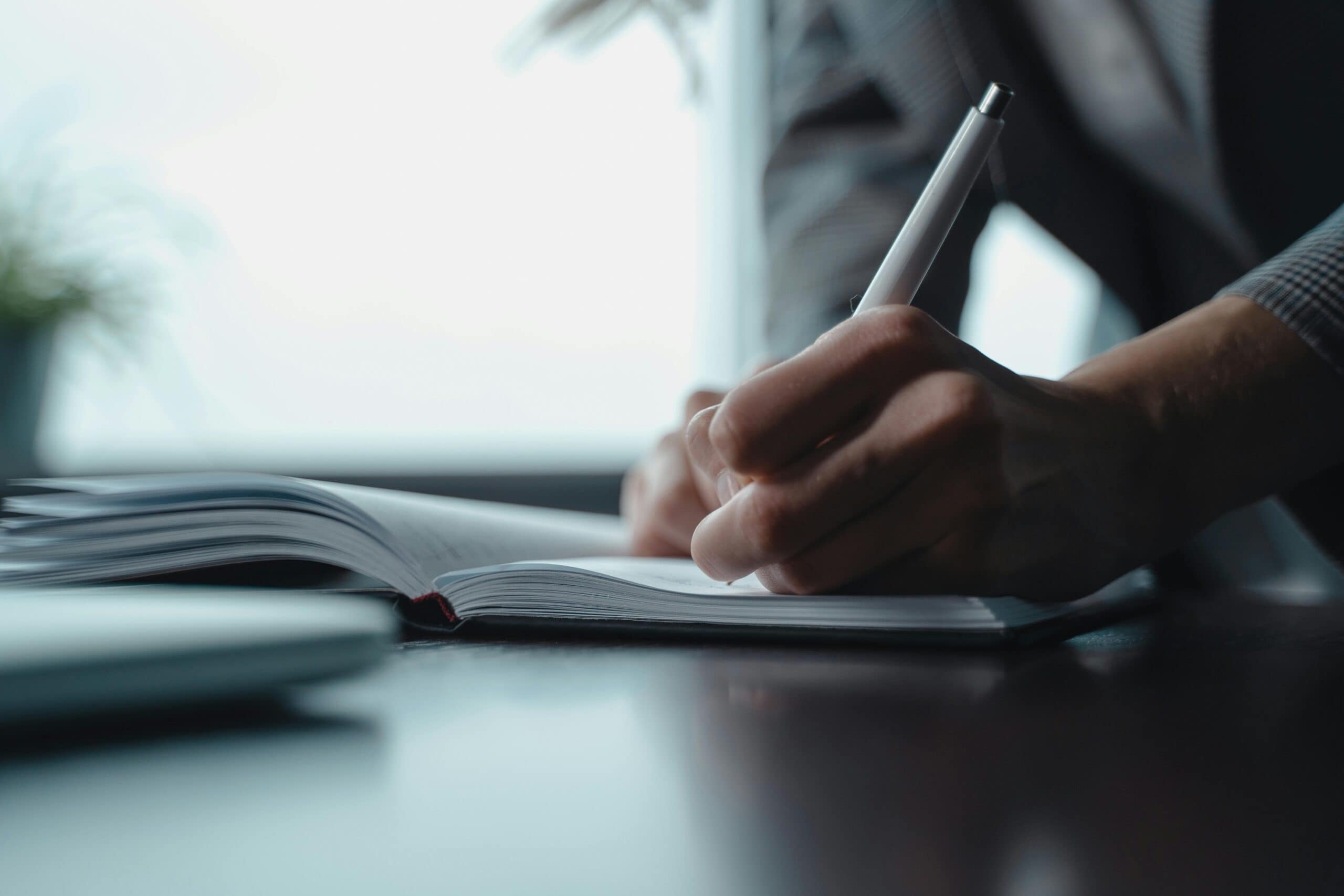 Person writing 