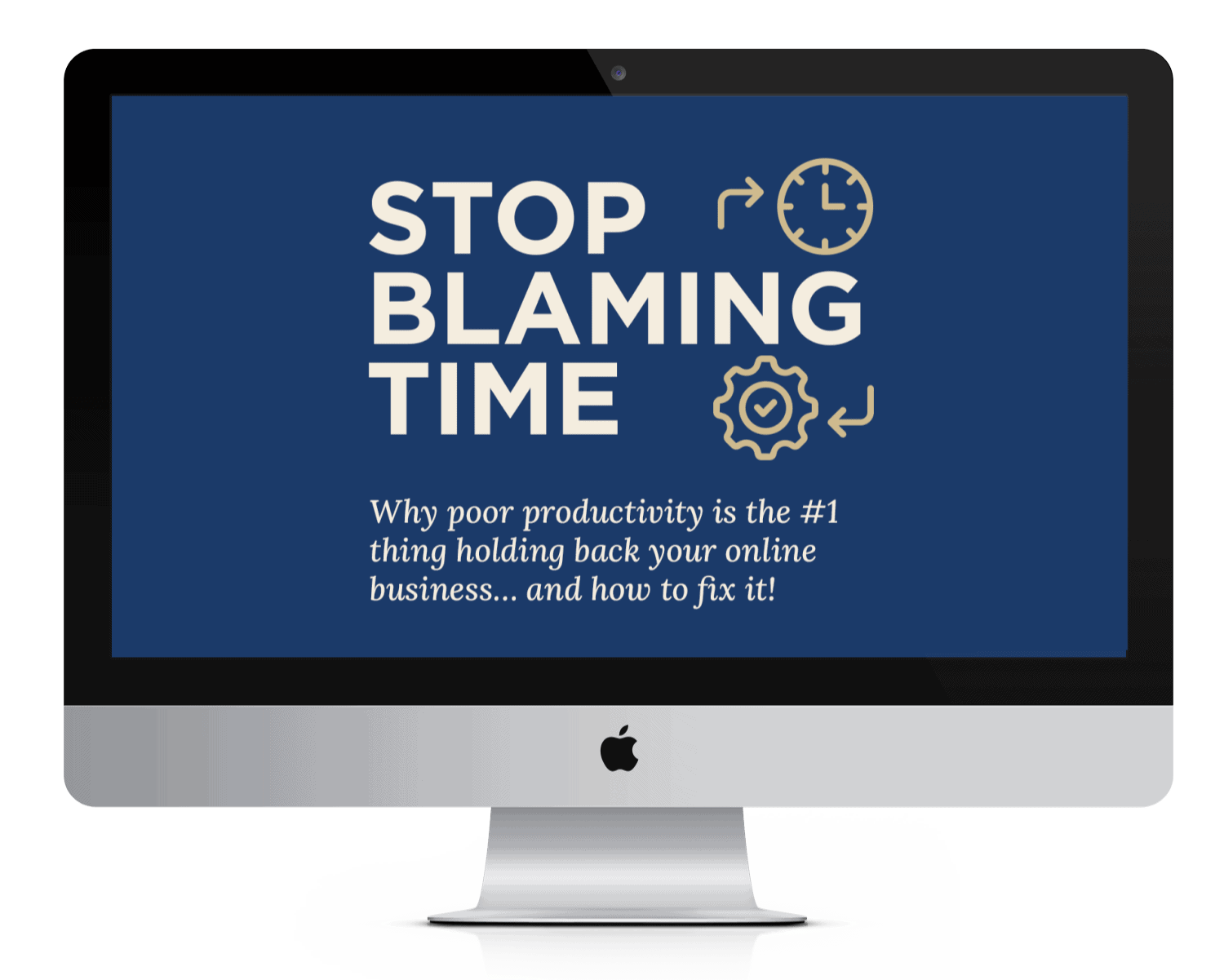 Stop Blaming Time Mockup