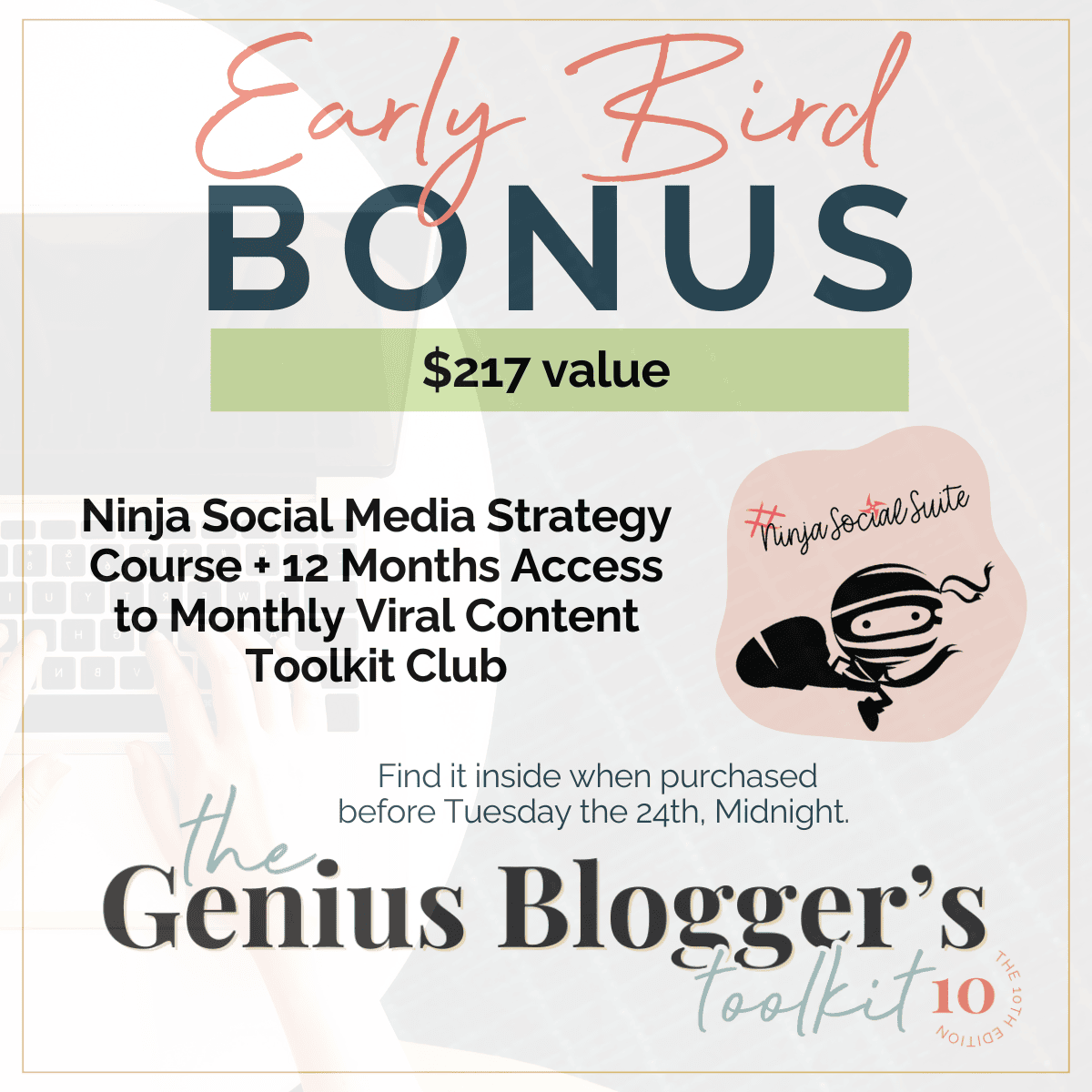 Genius Bloggers Toolkit 2024 Early Bird Bonus